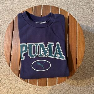 Puma Dark Blue Mens Sweatshirt with Logo